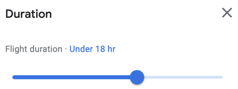 Google Flights Limiting the length